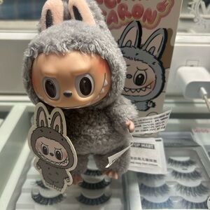 Gray Plush Toy with Bunny Ears